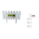 Kit com 24 Cercas Plásticas Decorativas para Jardim Inglês